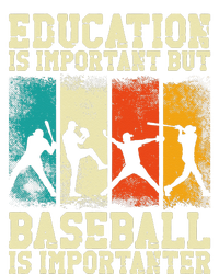 Baseball Fan Vintage Retro Education Is Important But T-Shirt