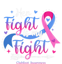 Her Fight Is My Fight Pink Blue Ribbon Clubfoot Awareness Kids Hoodie