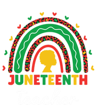 Juneteenth Teacher Leopard Rainbow African American Teacher Gift Long Sleeve Shirt