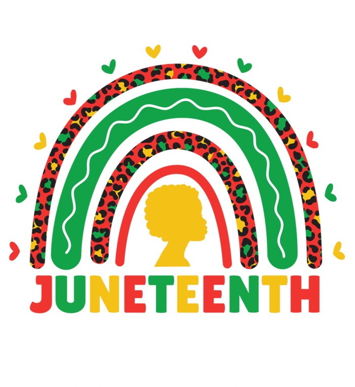 Juneteenth Teacher Leopard Rainbow African American Teacher Gift Long Sleeve Shirt