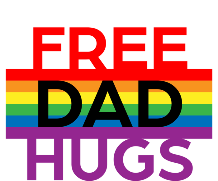 Free Dad Hugs Lgbt Pride Social Movet Great Gift 16 in Basic Backpack