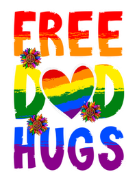 Free Dad Hugs Rainbow Lgbt Pride Month Fathers Day Cool Gift T-Shirt