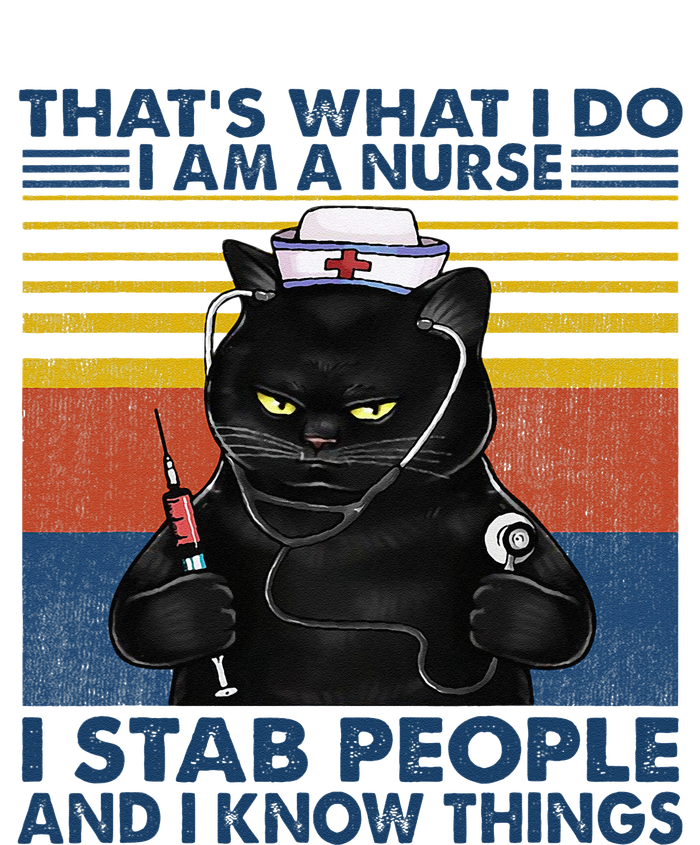 Thats What I Do I Am A Nurse I Stab People Cats Nursing Pajama Set