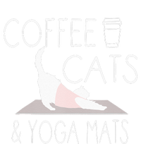 Coffee Cats & Yoga Mats Funny Gifts For Yoga Instructor Sweatshirt