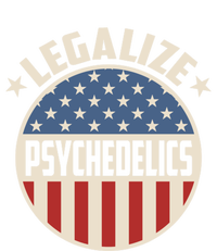 Legalize Psychedelics Pro Freedom Pro America Retro Us Flag Gift Insulated Varsity Jacket