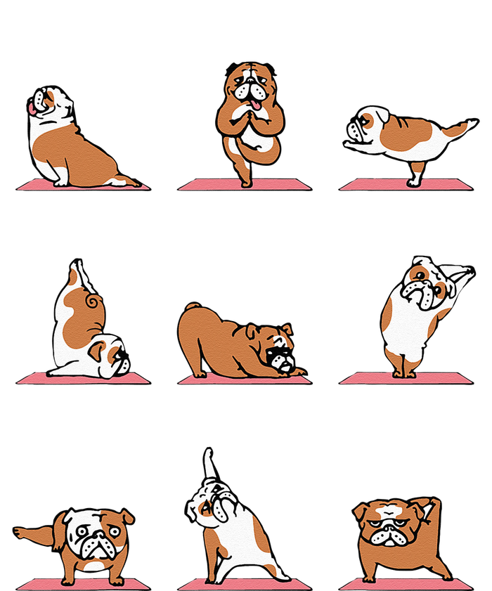 English Bulldog Yoga Puppy Yoga Poses And Meditation Toddler Long Sleeve Shirt