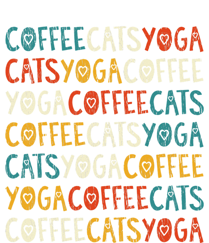 Funny Coffee Cats Kitten Yoga Lovers Youth Performance Sprint T-Shirt