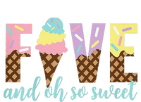 Five and Oh So Sweet Ice Cream 5th Birthday T-Shirt