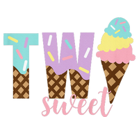 Funny Two Sweet Ice Cream 2nd Birthday Ladies Essential Flowy Tank