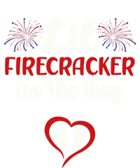 Lil Firecracker On The Way Funny 4th Of July Pregnancy Mom Cute Gift Full Zip Hoodie