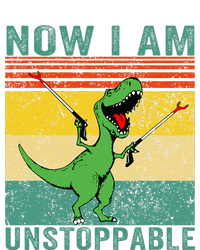 Now I am Unstoppable TRex Funny Dinosaur Retro Vintage Tie-Dye T-Shirt