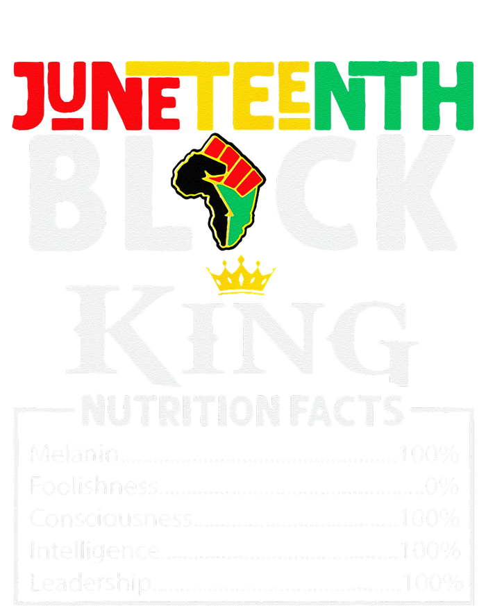 Nutritional Facts Juneteenth 1865 Black King Black Queen T-Shirt