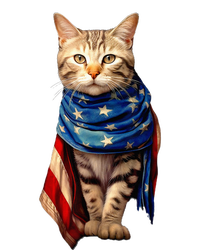 Patriotic Cat 4th Of July USA American Flag T-Shirt