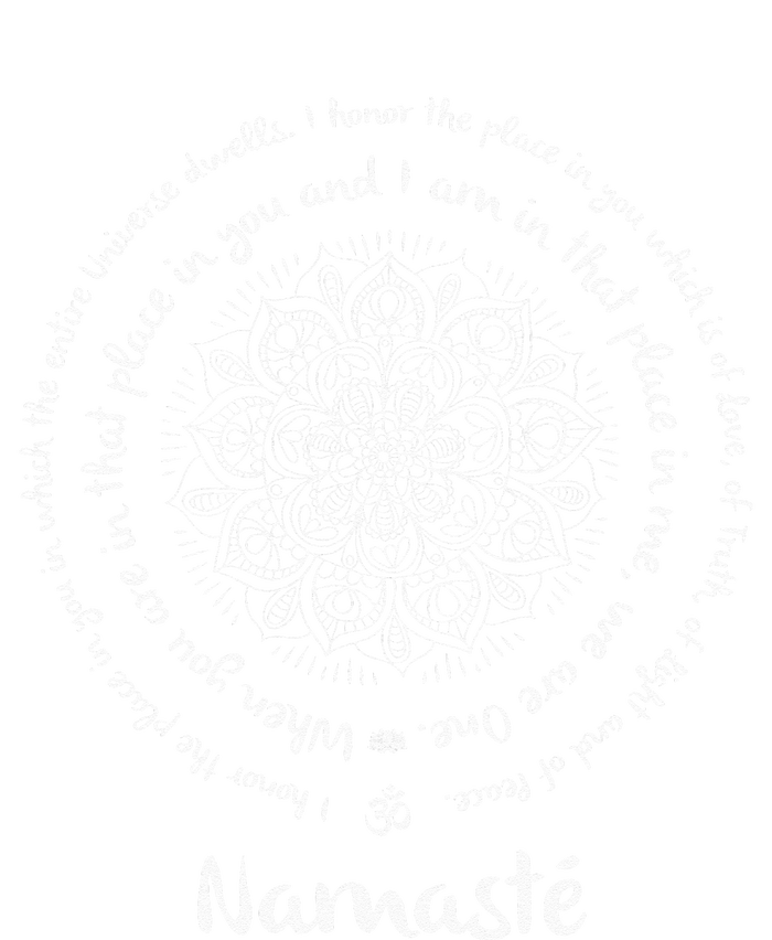 NAMASTE WE ARE ONE Meditation Sayings Mandala Yoga Gift Women's Knotted Racerback Tank