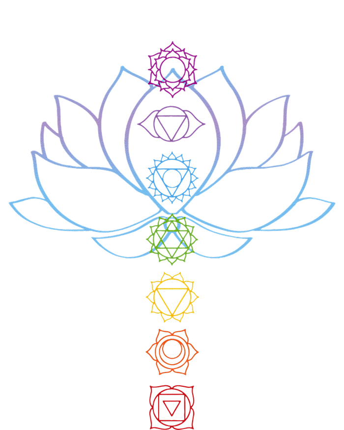 Spiritual Zen Lotus Flower Chakras Aligned Yoga Lover Long Sleeve Shirt