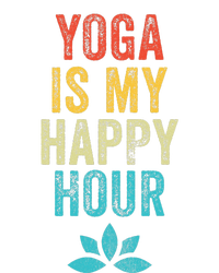 Yoga Is My Happy Hour Meme Vintage Funny Yoga Saying Tank Top