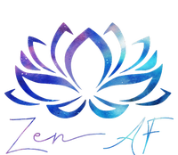 Zen AF Lotus Flower Funny Gift Yoga Clothes Spiritual Gifts Tie-Dye T-Shirt