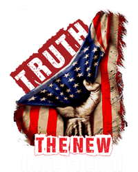 Truth The New Hate Speech Political Correctness Usa Flag Gift Women's Tri-Blend 3/4-Sleeve Raglan Shirt