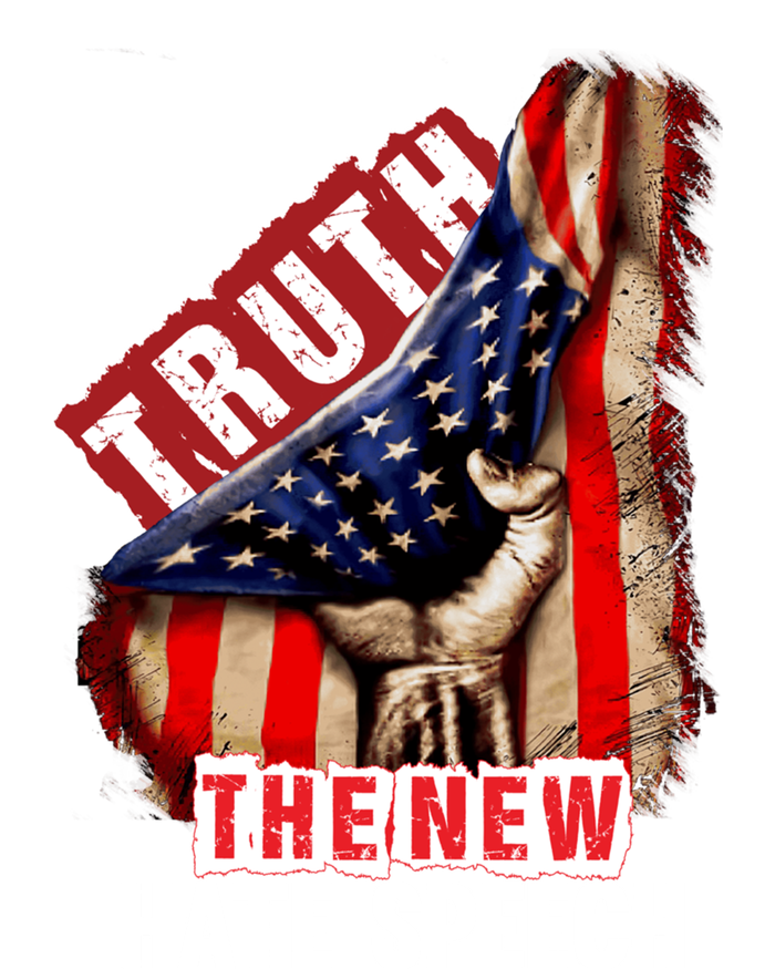 Truth The New Hate Speech Political Correctness Usa Flag Gift Women's Tri-Blend 3/4-Sleeve Raglan Shirt