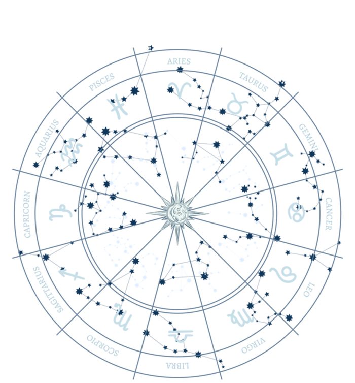 Zodiac Wheel Occult Zodiac Horoscope Astrology Birthday Gift Kids T-Shirt