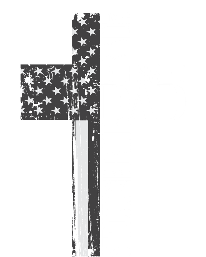 Christian Blessed Dad American Flag Religious Fathers Day Cool Gift Tall Long Sleeve T-Shirt