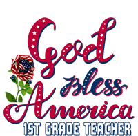 God Bless American 1st Grade Teacher Gift Mesh Reversible Basketball Jersey Tank