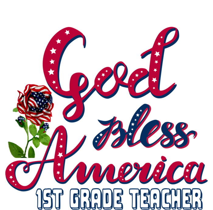 God Bless American 1st Grade Teacher Gift Mesh Reversible Basketball Jersey Tank