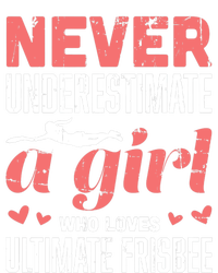 Never Underestimate A Girl Who Loves Ultimate Frisbee V-Neck T-Shirt