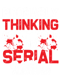 Funny True Crime Thinking About Food Or Serial Killers Great Gift V-Neck T-Shirt