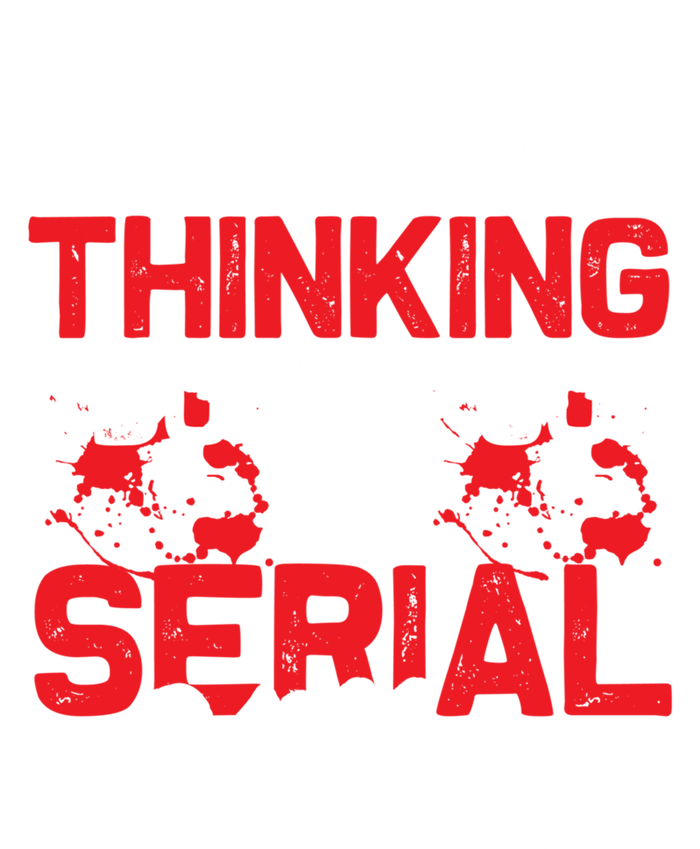 Funny True Crime Thinking About Food Or Serial Killers Great Gift V-Neck T-Shirt