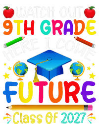 Watch Out 9th Grade Here I Come Future Class of 2027 Toddler Zip Fleece Hoodie