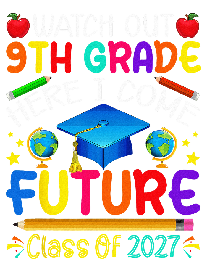 Watch Out 9th Grade Here I Come Future Class of 2027 Toddler Zip Fleece Hoodie