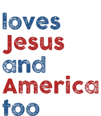 Loves Jesus And America Too 4th of July Proud Tote Bag