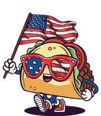 Taco Sunglasses American Flag USA Funny 4th Of July Gifts Sweatshirt Cinch Pack Bag