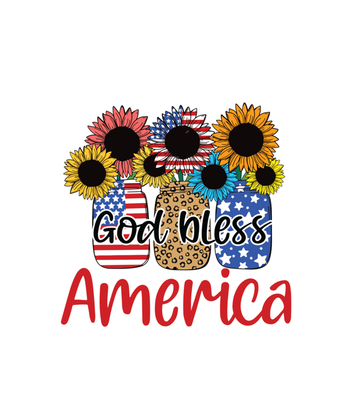 God Bless America Mason Jar 4th Of July Christian Patriotic Gift T-Shirt