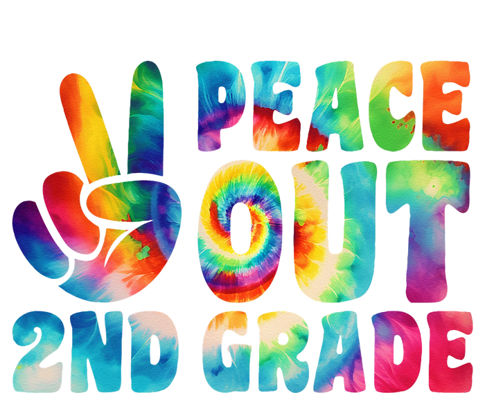 tie dye peace out second grade cute last day of 2nd grade Women's Fleece Hoodie