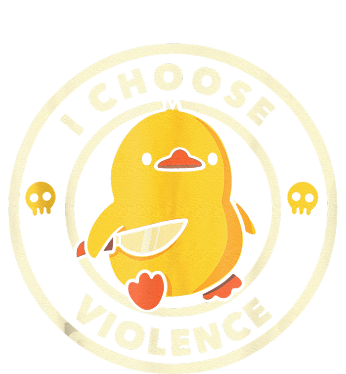 I Choose Violence Funny Duck Holding Knife  Kids Long Sleeve Shirt