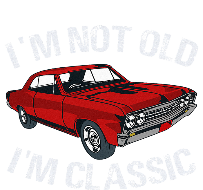 I'm Not Old I'm Classic Funny Car Graphic Gifts For Dad Women's Tri-Blend 3/4-Sleeve Raglan Shirt