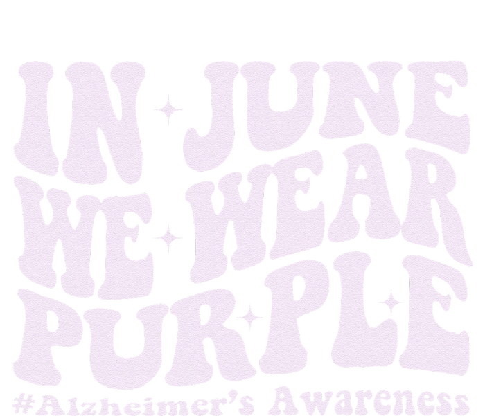 In June We Wear Purple Alzheimer's Awareness Groovy & Wavy Youth Performance Sprint T-Shirt