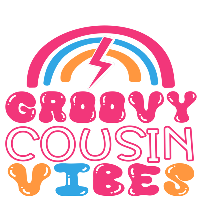 Groovy Cousin Vibes Retro Rainbow Cousin Crew Gift T-Shirt