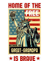 Home Of The Free Because My Greatgrandpa Is Brave Patriotic Meaningful Gift Sweatshirt