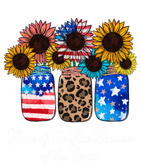 Home Of The Free Because Of The Brave Sunflower 4th Of July Gift Tank Top