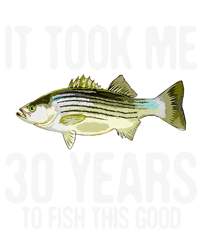 Funny Striped Bass Fishing 30th Birthday 30 Years To Fish Legacy Cool Fit Booney Bucket Hat