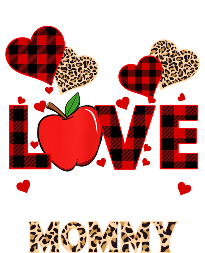 I Love Being A Mommy Red Plaid Valentines Meaningful Gift Baby Bodysuit