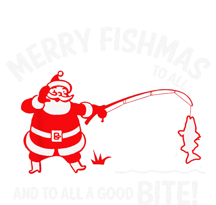 Merry Fishmas Funny Fish Fishing Fisherman Christmas Xmas Tote Bag