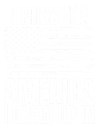 I Miss The America I Grew Up In Distressed American Flag Gift T-Shirt