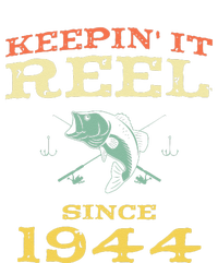 Keepin It Reel Since 1944 75 Years Old 75th Birthday Fishing Performance Fleece Hoodie