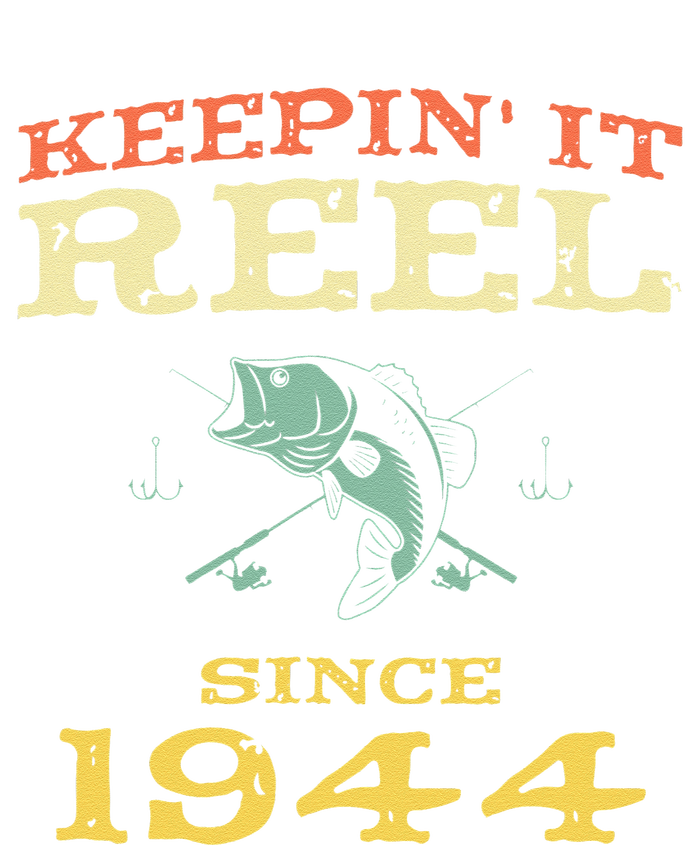 Keepin It Reel Since 1944 75 Years Old 75th Birthday Fishing Performance Fleece Hoodie