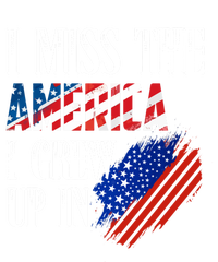 I Miss The America I Grew Up In Distress American Flag Gift Valucap Bio-Washed Visor