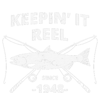 Keepin It Reel Since 1948 71st Birthday Fishing Gift Flat Bill Trucker Hat